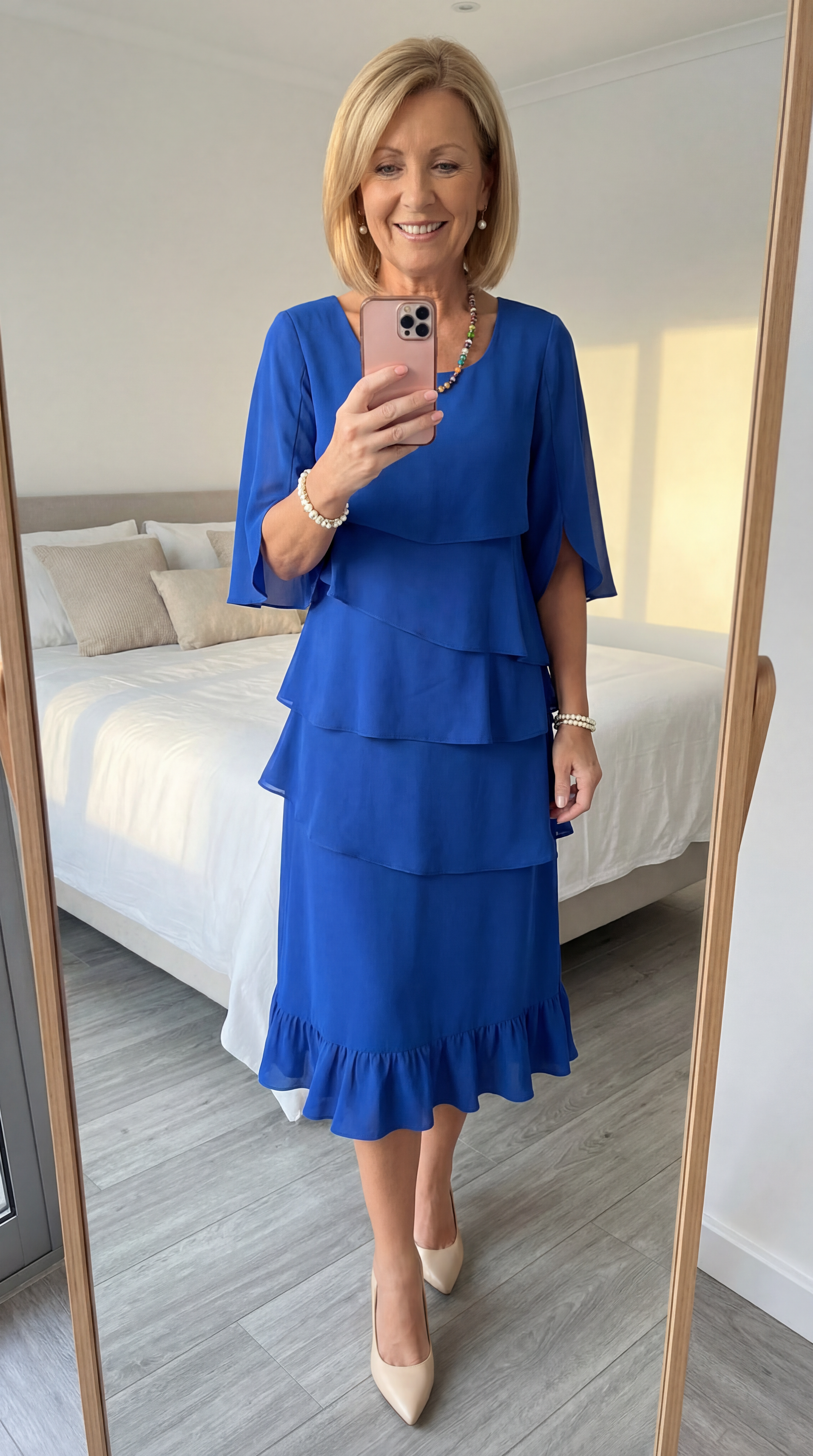 Lily | Tiered Ruffled Midi Dress