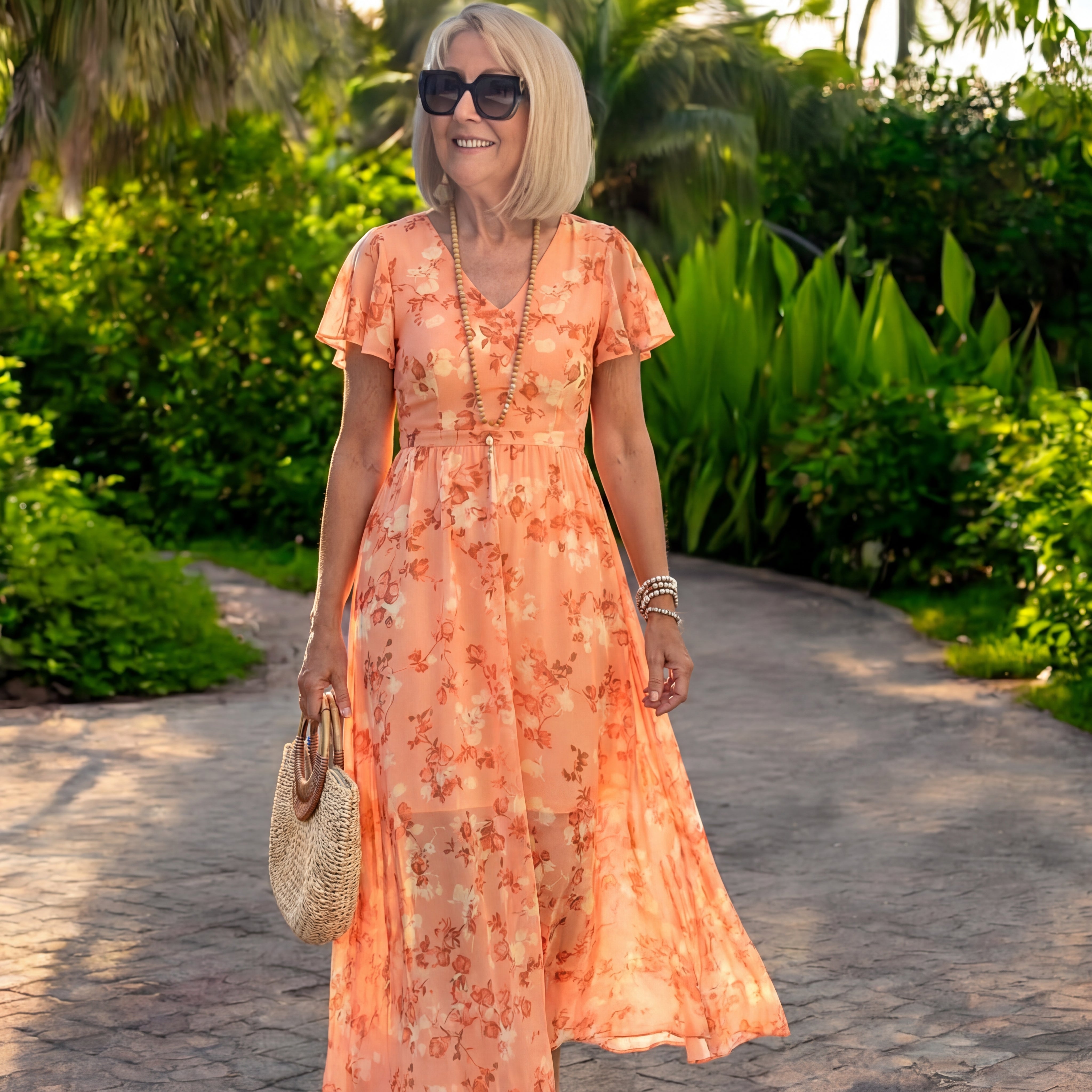Lucienne | Floral Wrap Maxi Dress