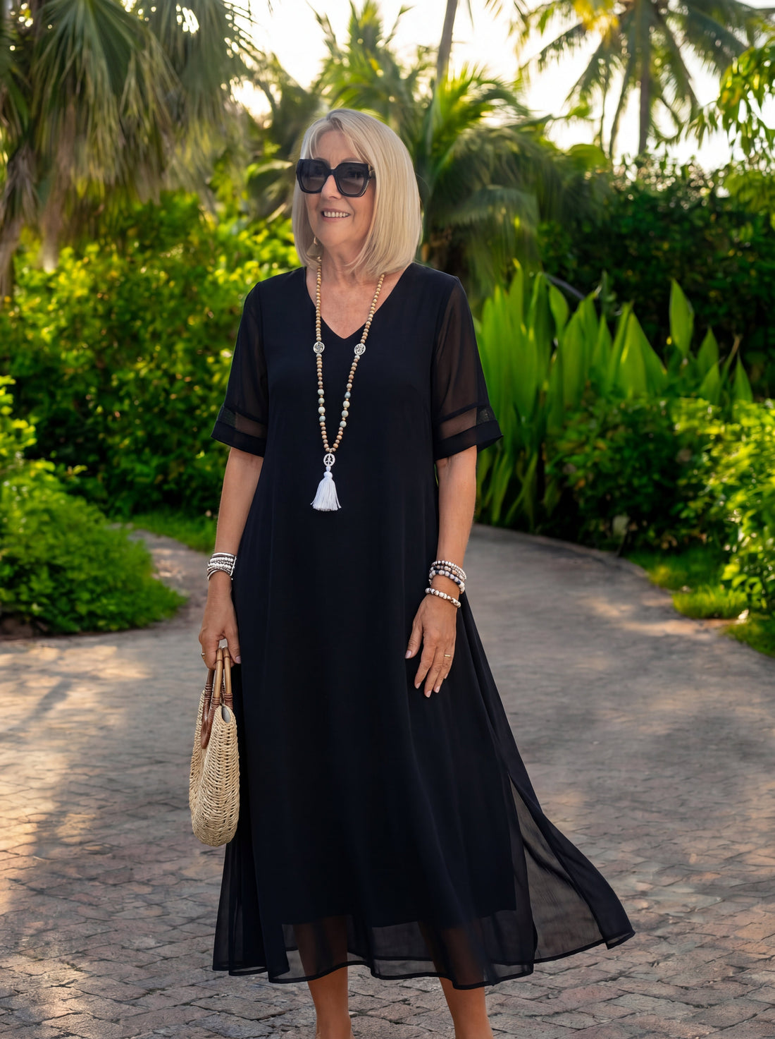 Adeline | Empire Waist Midi Dress