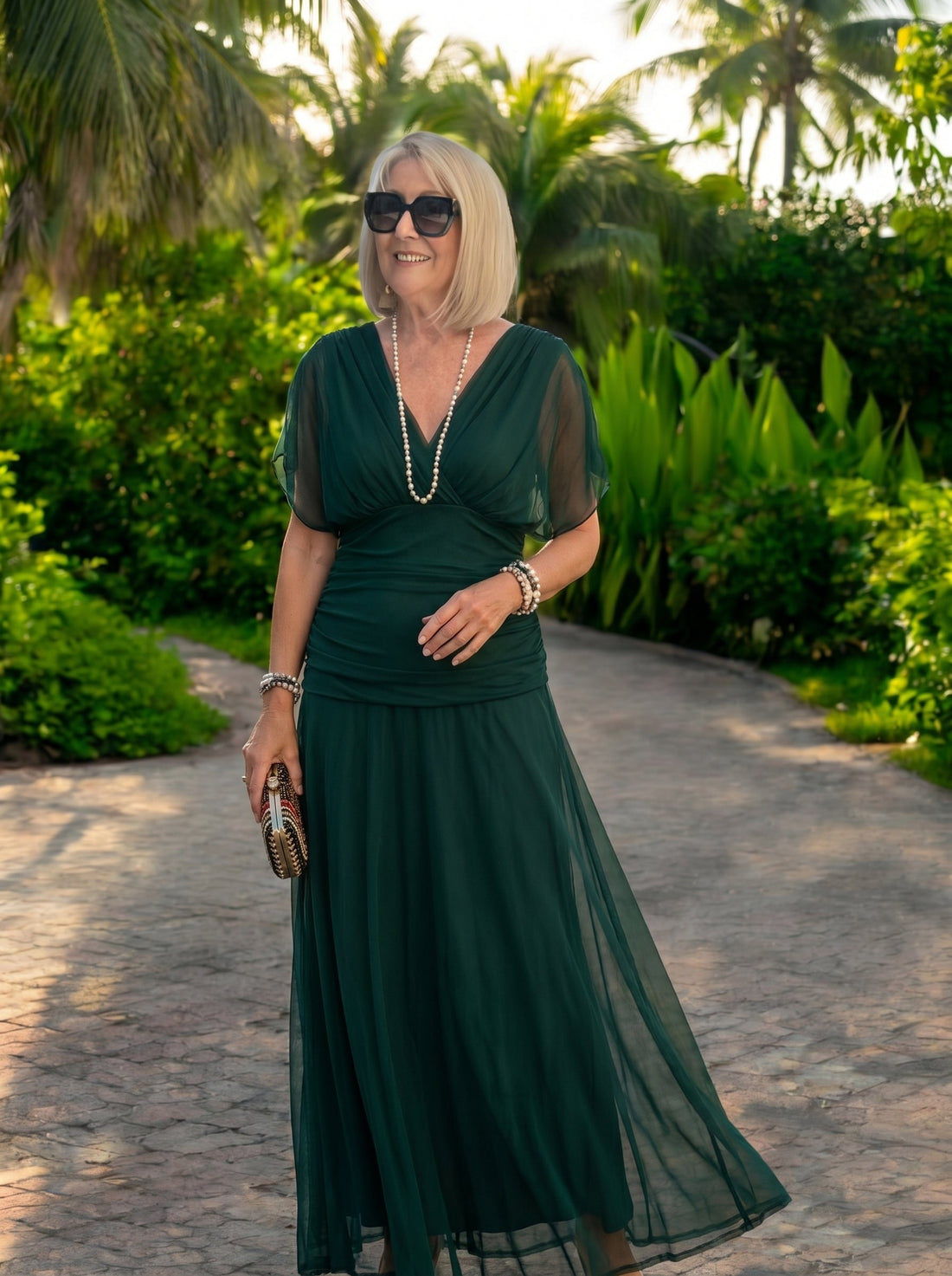 Noémie | Pleated Maxi Dress