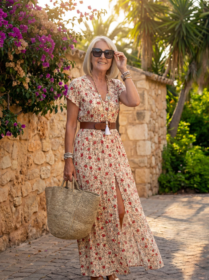 Rosaline | Bohemian Belted Dress
