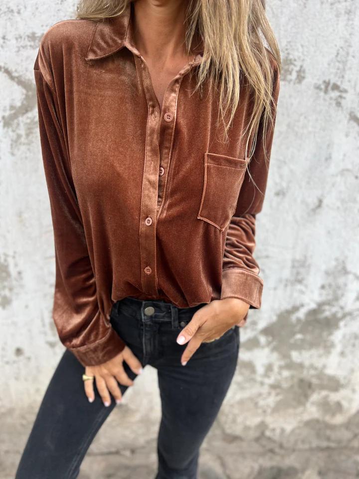 Lily | Soft Velvet Shirt