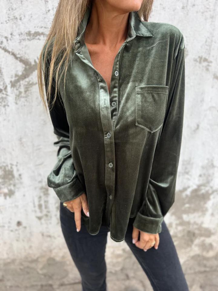 Lily | Soft Velvet Shirt