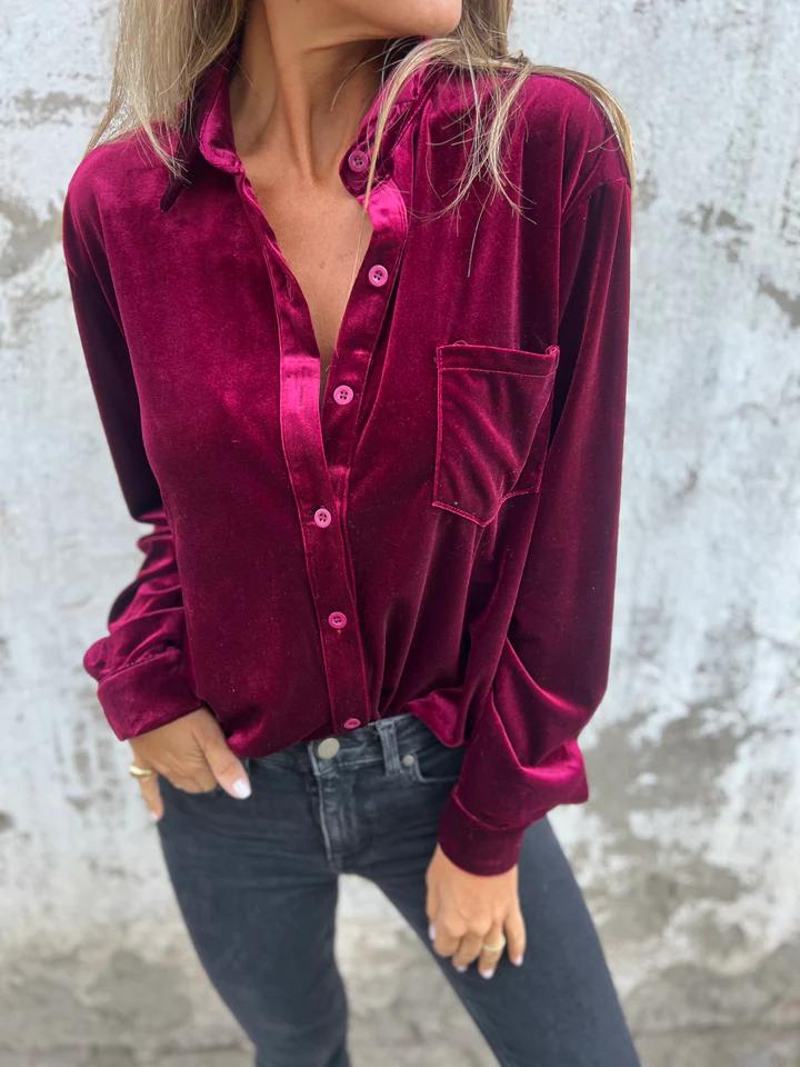 Lily | Soft Velvet Shirt