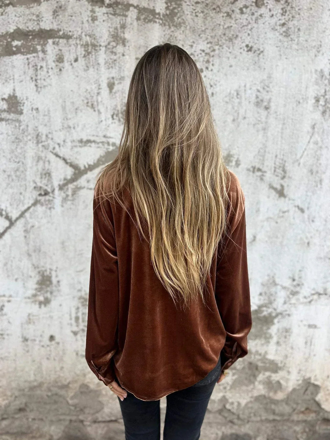 Lily | Soft Velvet Shirt