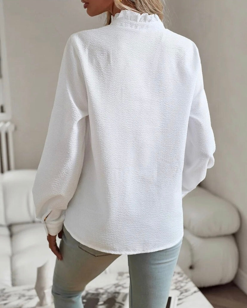 Rosalie | Ruffle Stripe Blouse