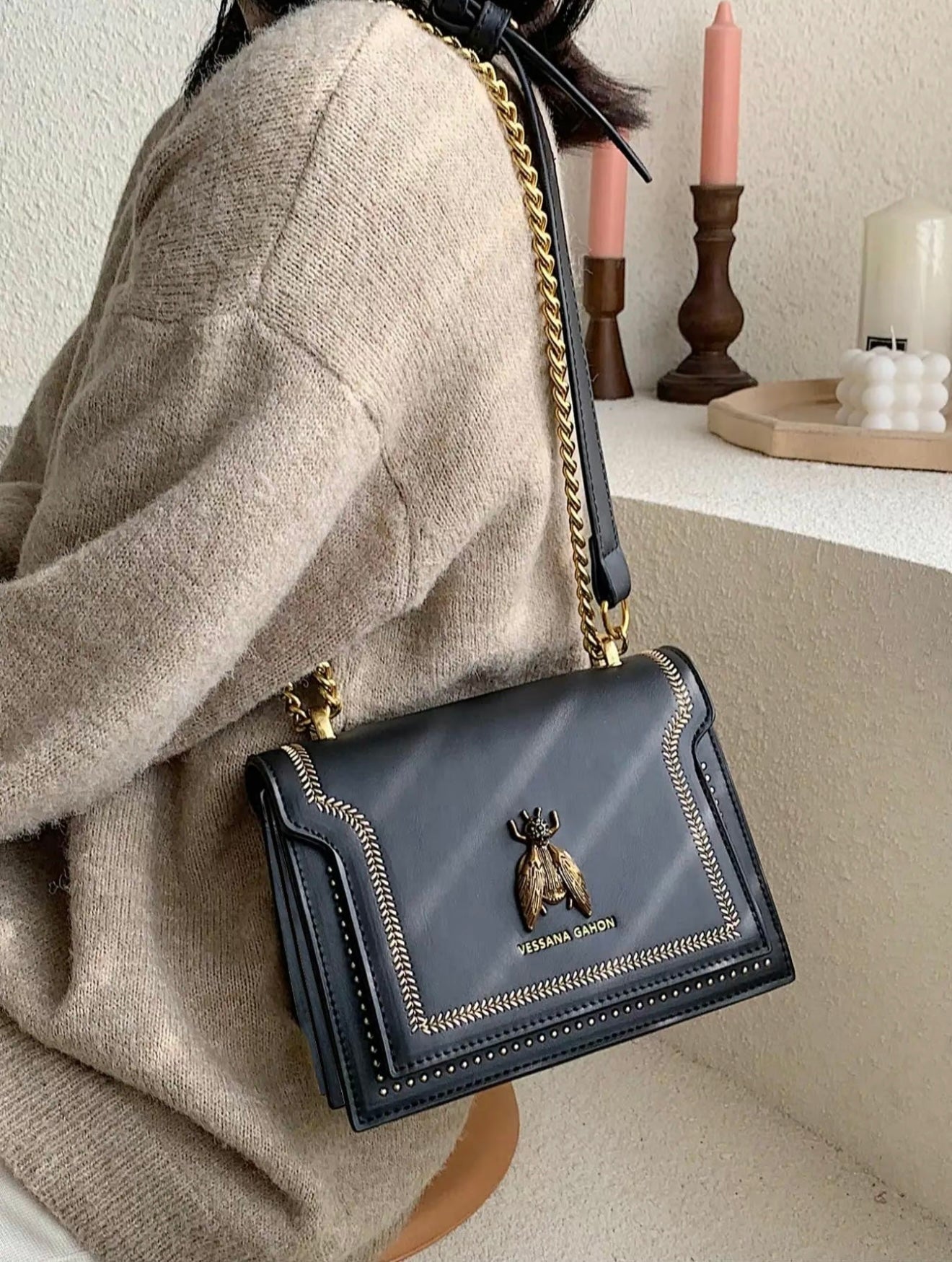 Simone | Timeless Luxury Chain Bag