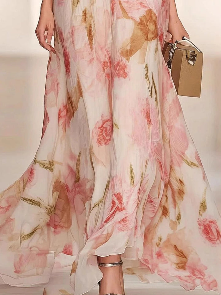 Violet | Soft Floral Maxi Dress