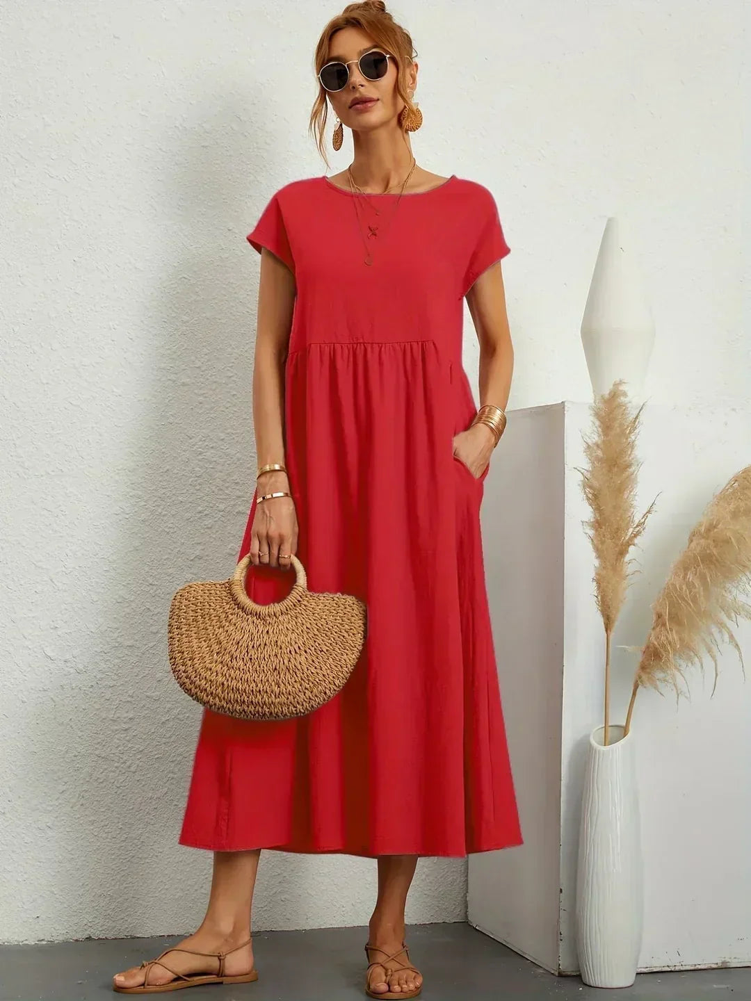 Ember | Fluid Midi Dress