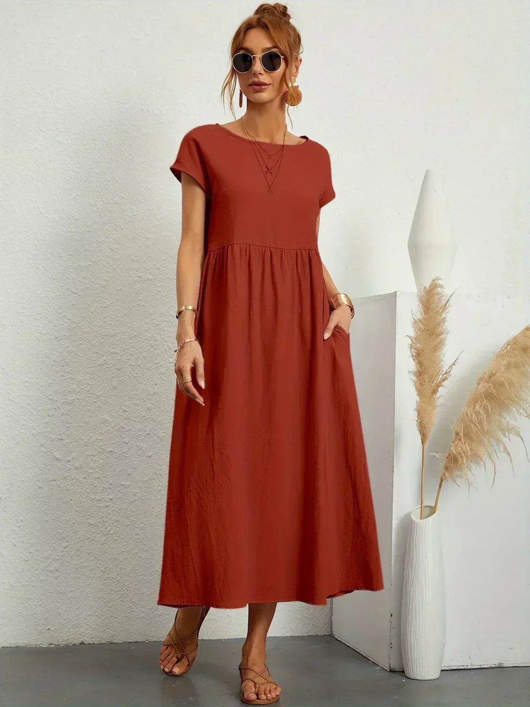 Ember | Fluid Midi Dress