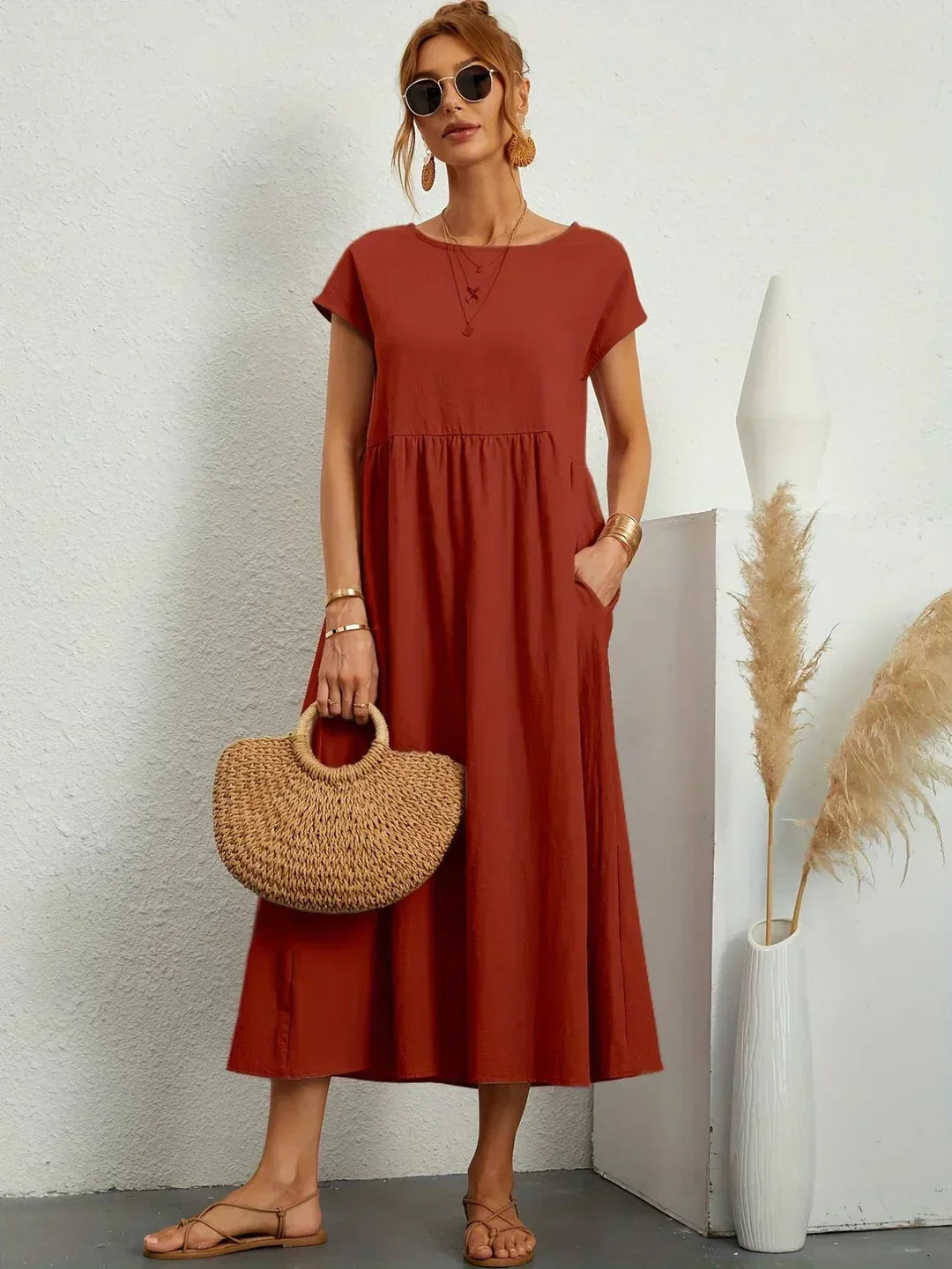 Ember | Fluid Midi Dress
