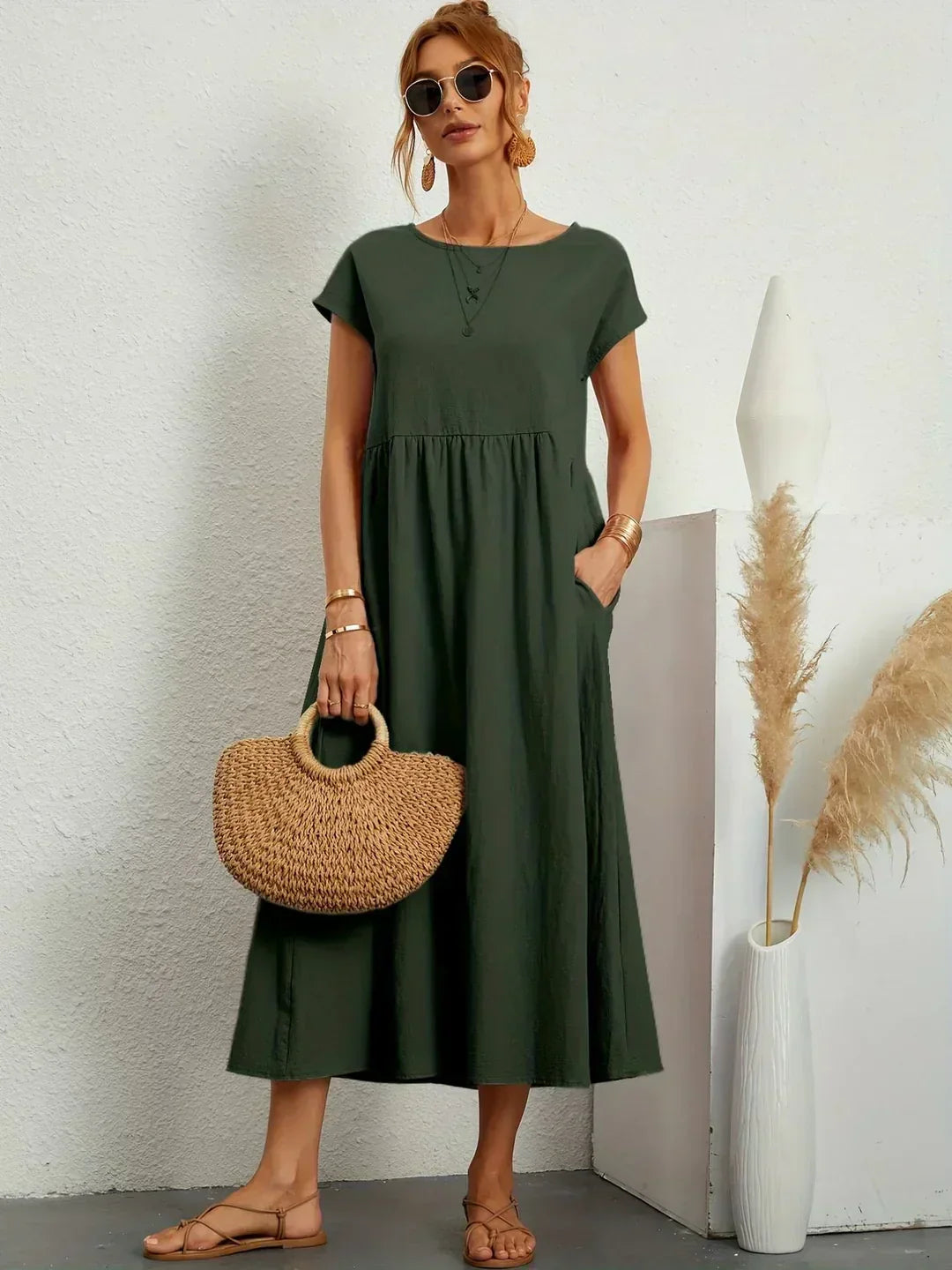 Ember | Fluid Midi Dress