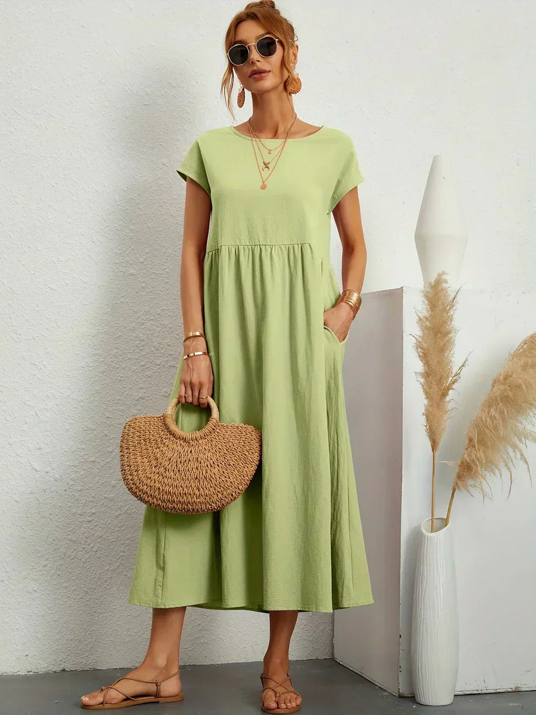 Ember | Fluid Midi Dress