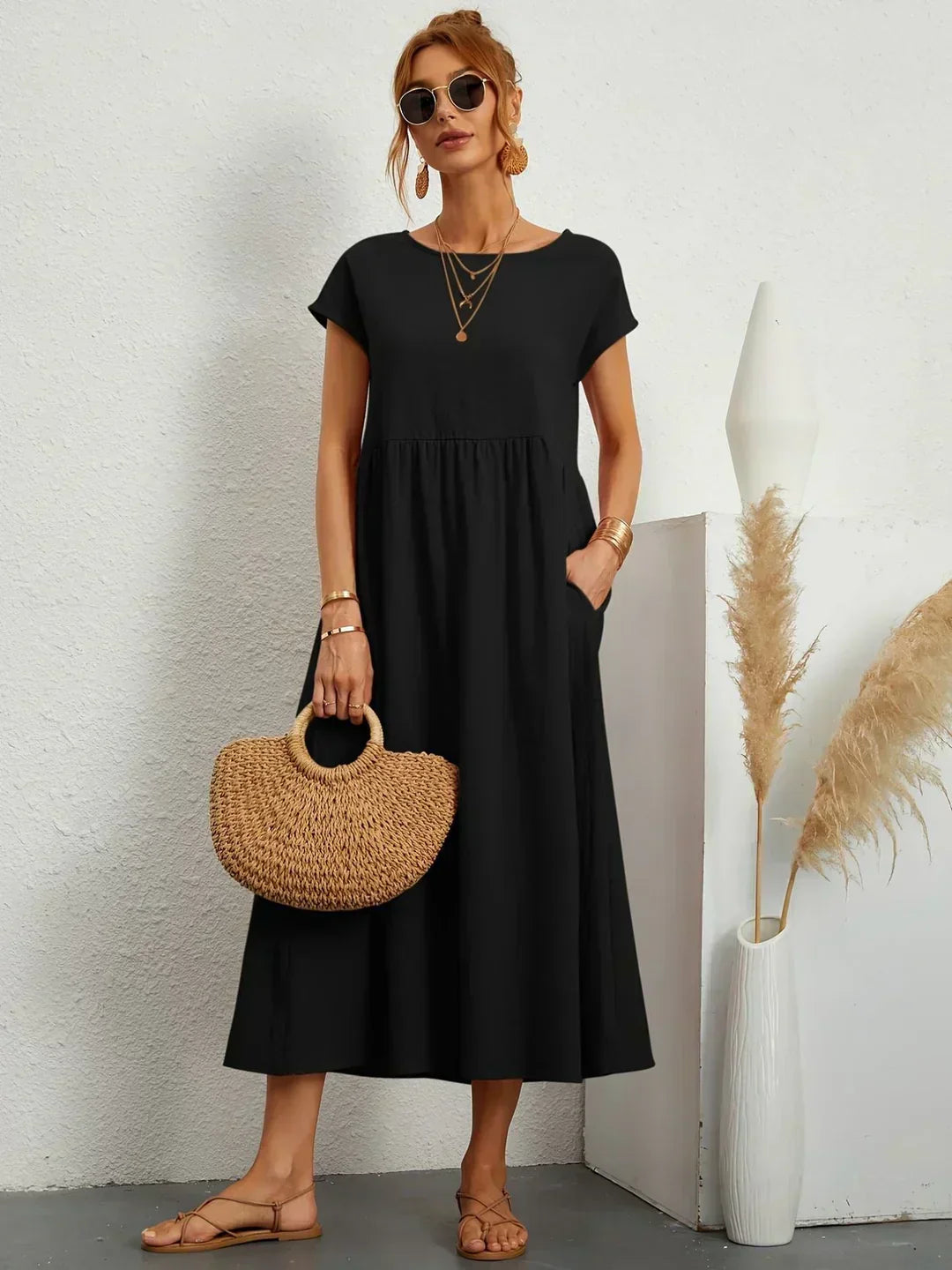 Ember | Fluid Midi Dress