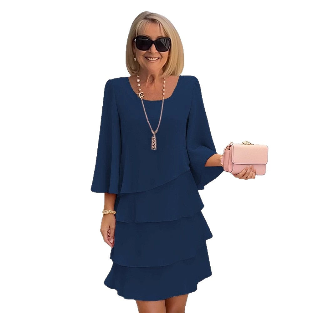 Annabelle | Ruffle A-Line Dress