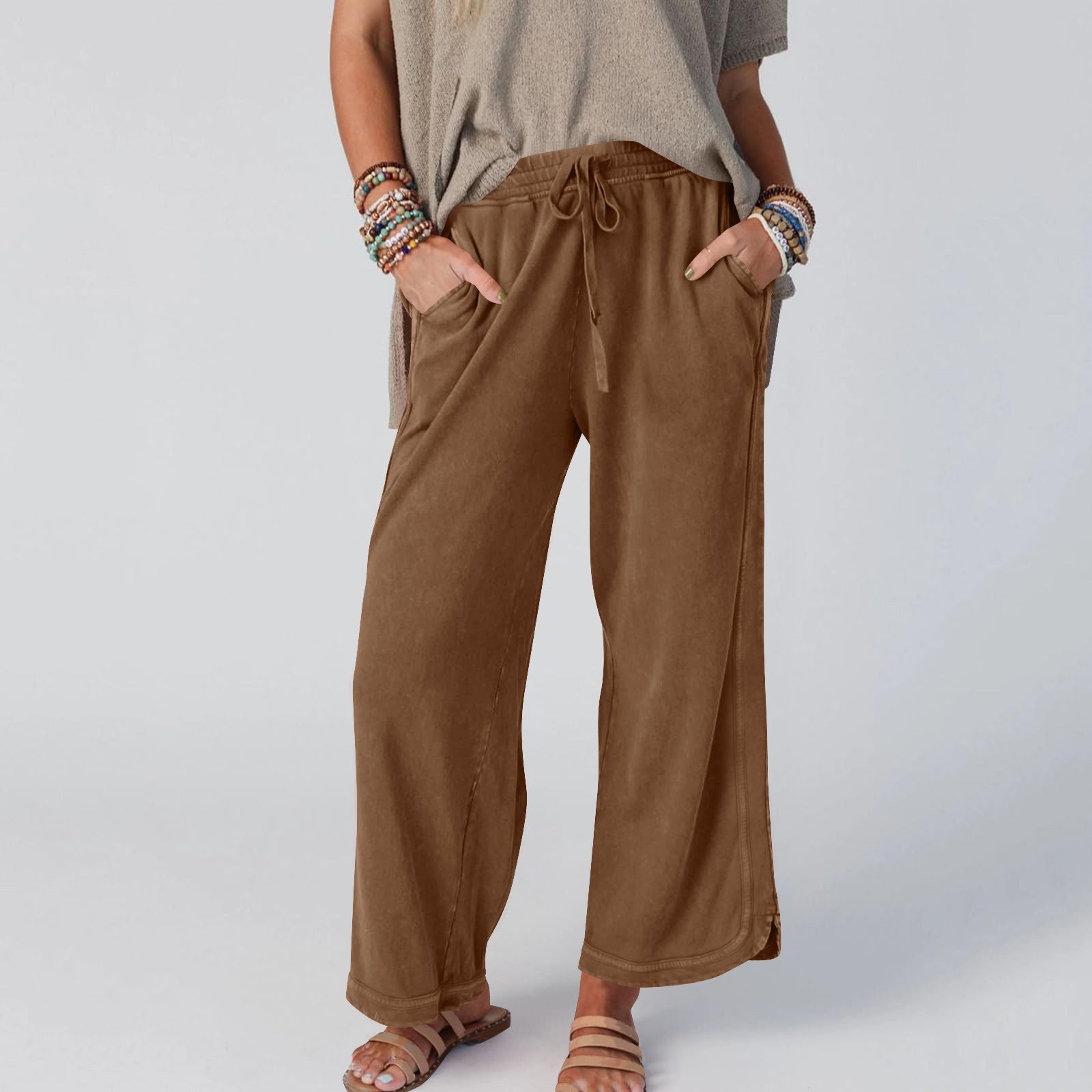 Anna | Vintage Wide Leg High Waist Pants