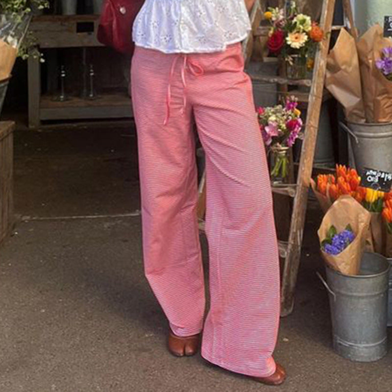 Elena | Everyday Slim-Fit Comfy Stripe Pants