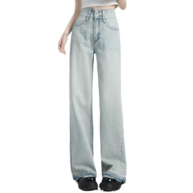 Nora | Summer Loose Fit Hem Jeans
