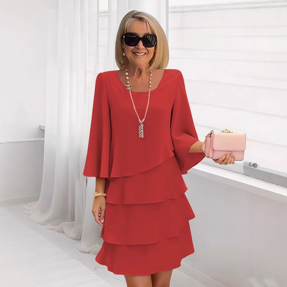 Annabelle | Ruffle A-Line Dress