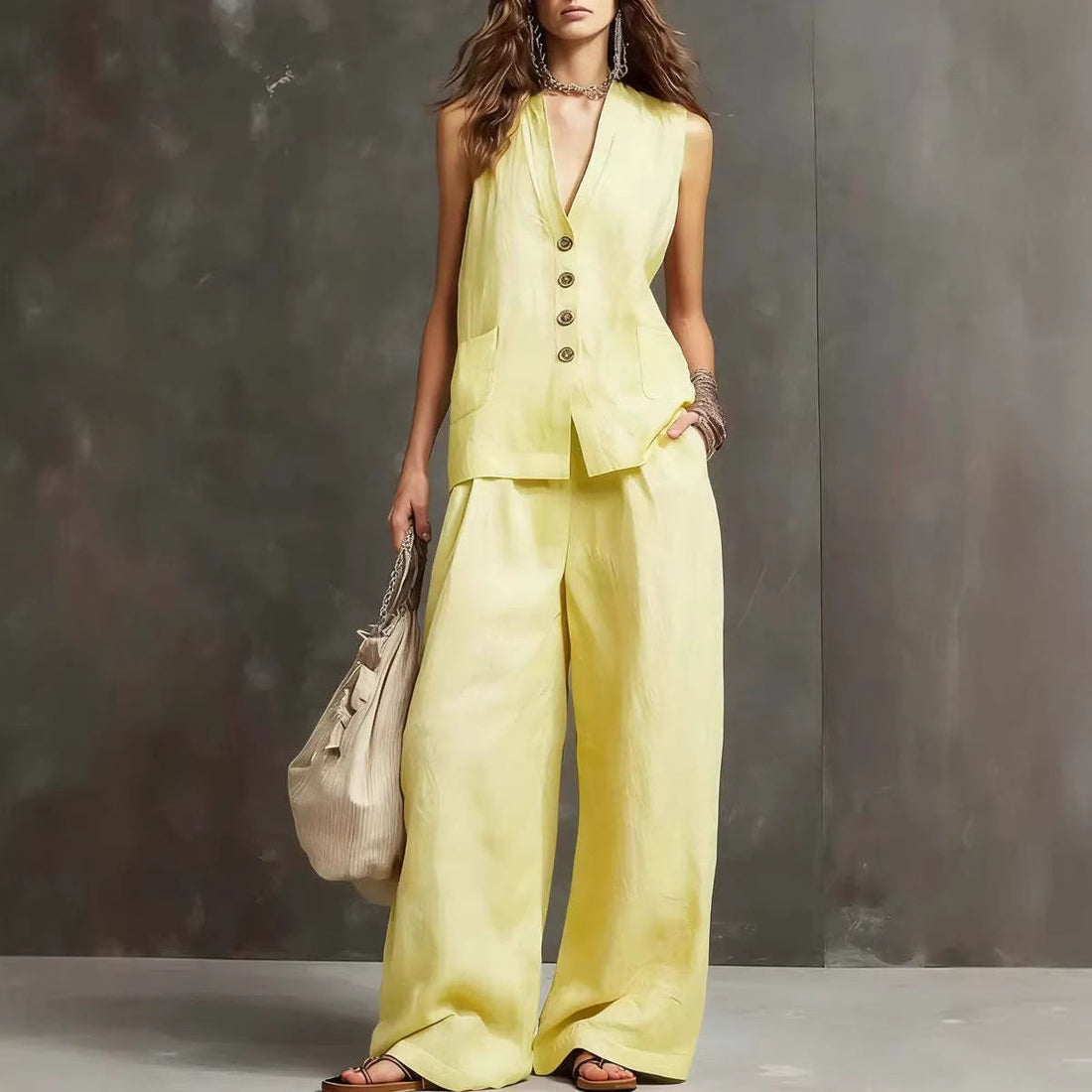 Luna | Cotton Linen Two-Piece Set