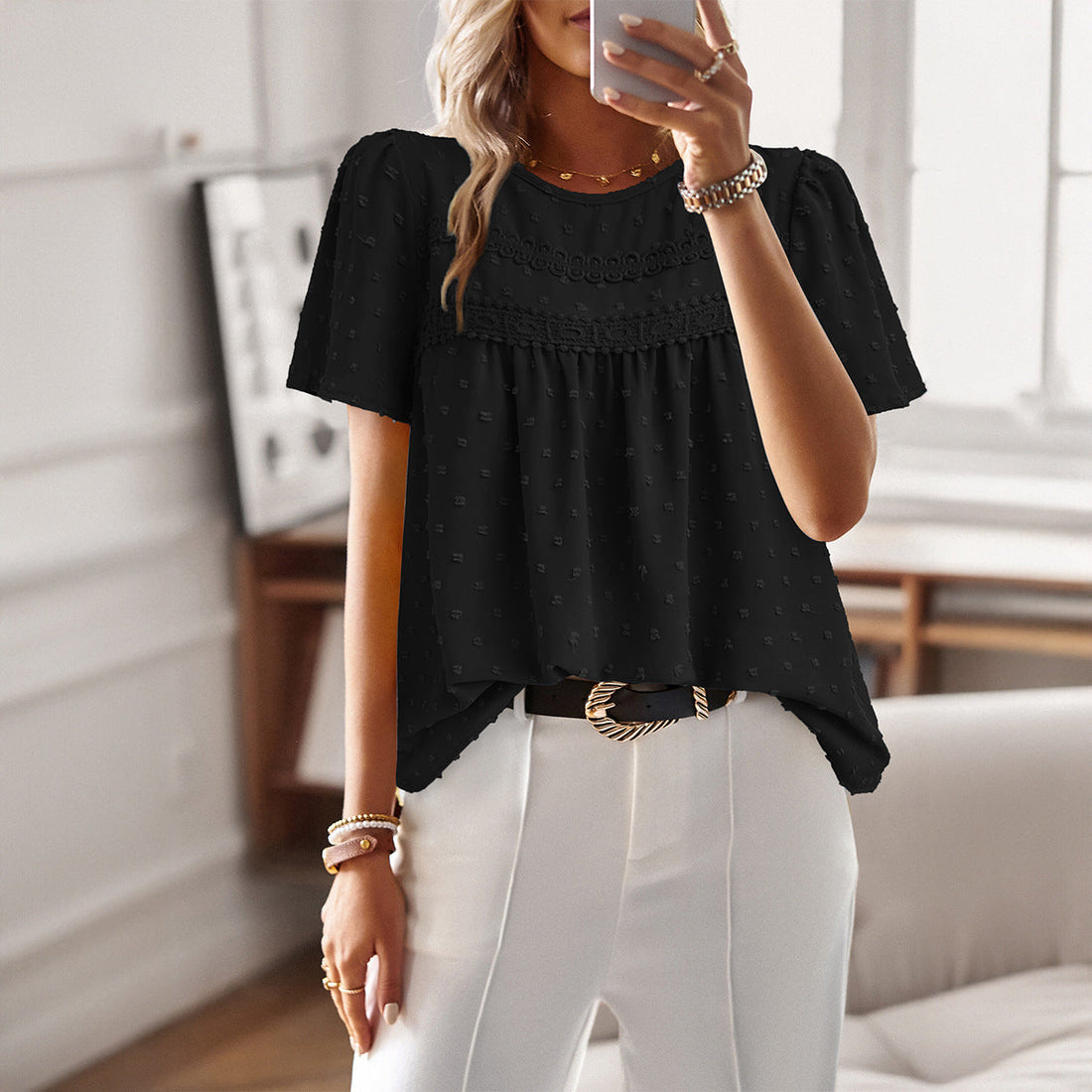 Rosalie | Embroidered Summer Blouse