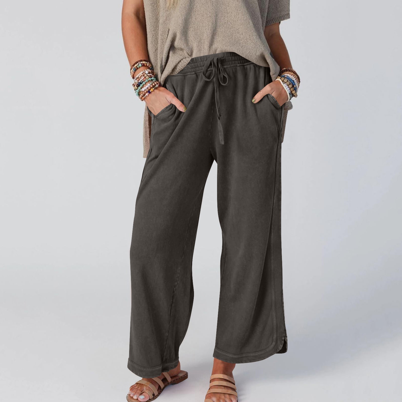 Anna | Vintage Wide Leg High Waist Pants
