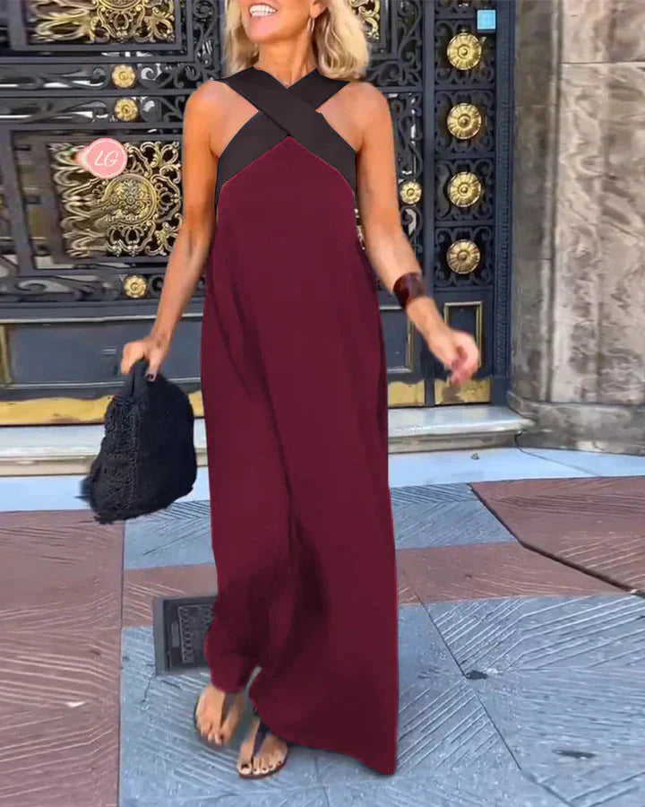 Nora | Wrap-Front Maxi Dress