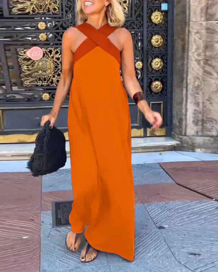 Nora | Wrap-Front Maxi Dress