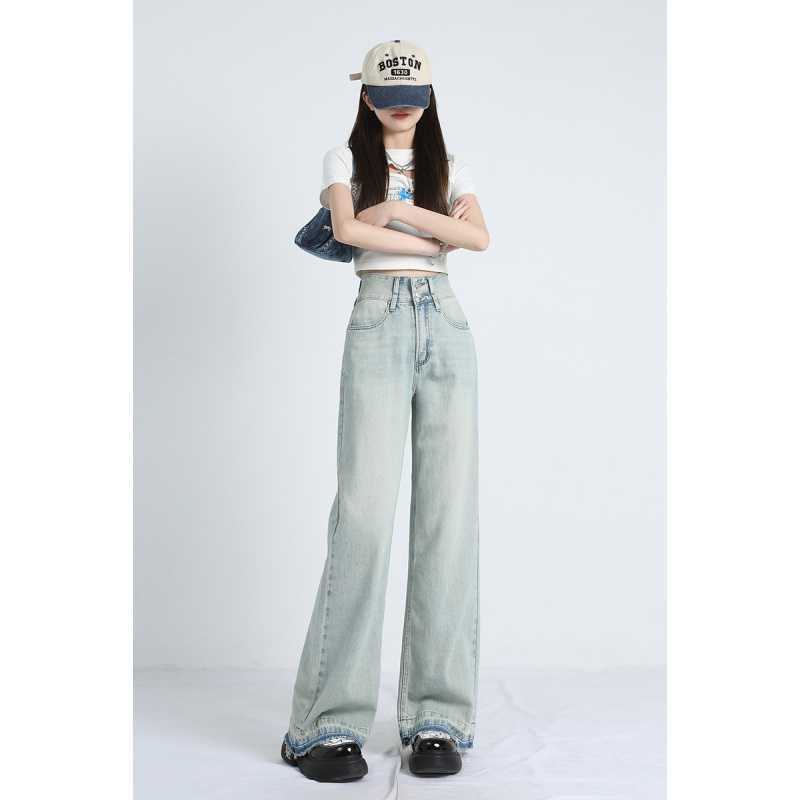 Nora | Summer Loose Fit Hem Jeans