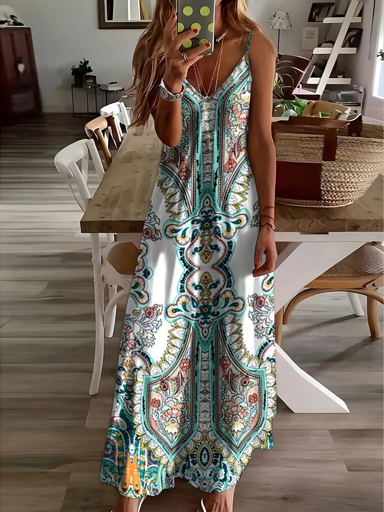 Jennifer | Chic Summer Sleeveless Strap Maxi Dress