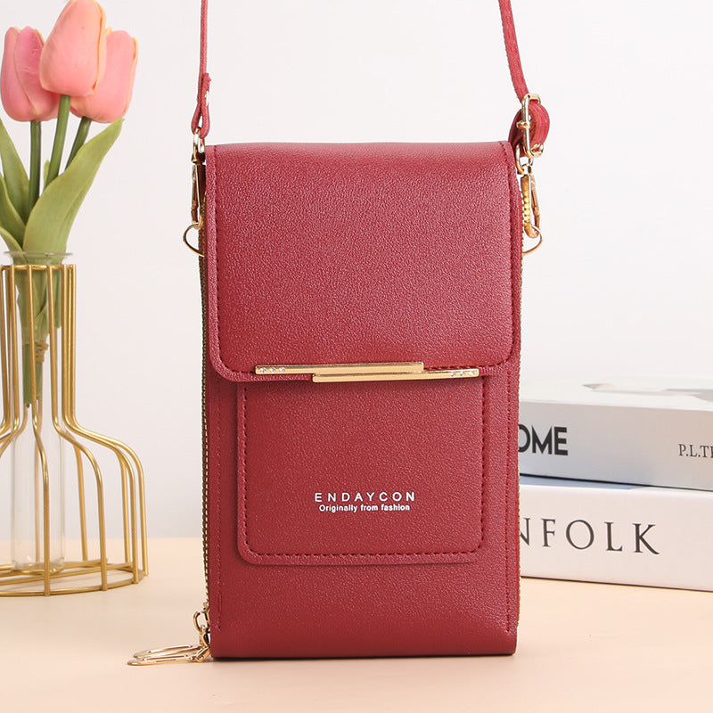 Cora | Stylish Mobile Phone Messenger Bag with Touch Screen