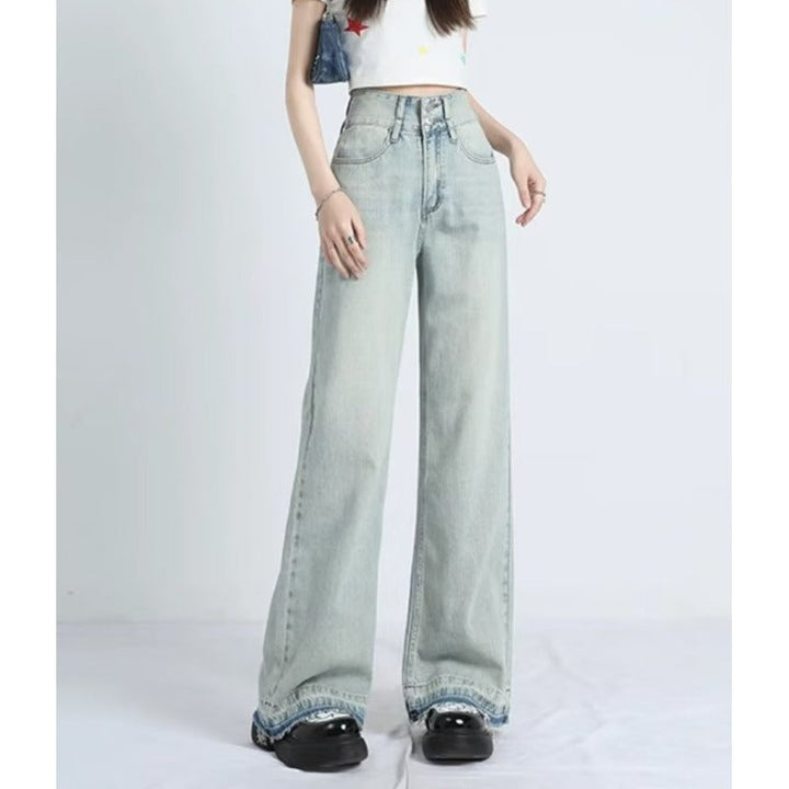 Nora | Summer Loose Fit Hem Jeans