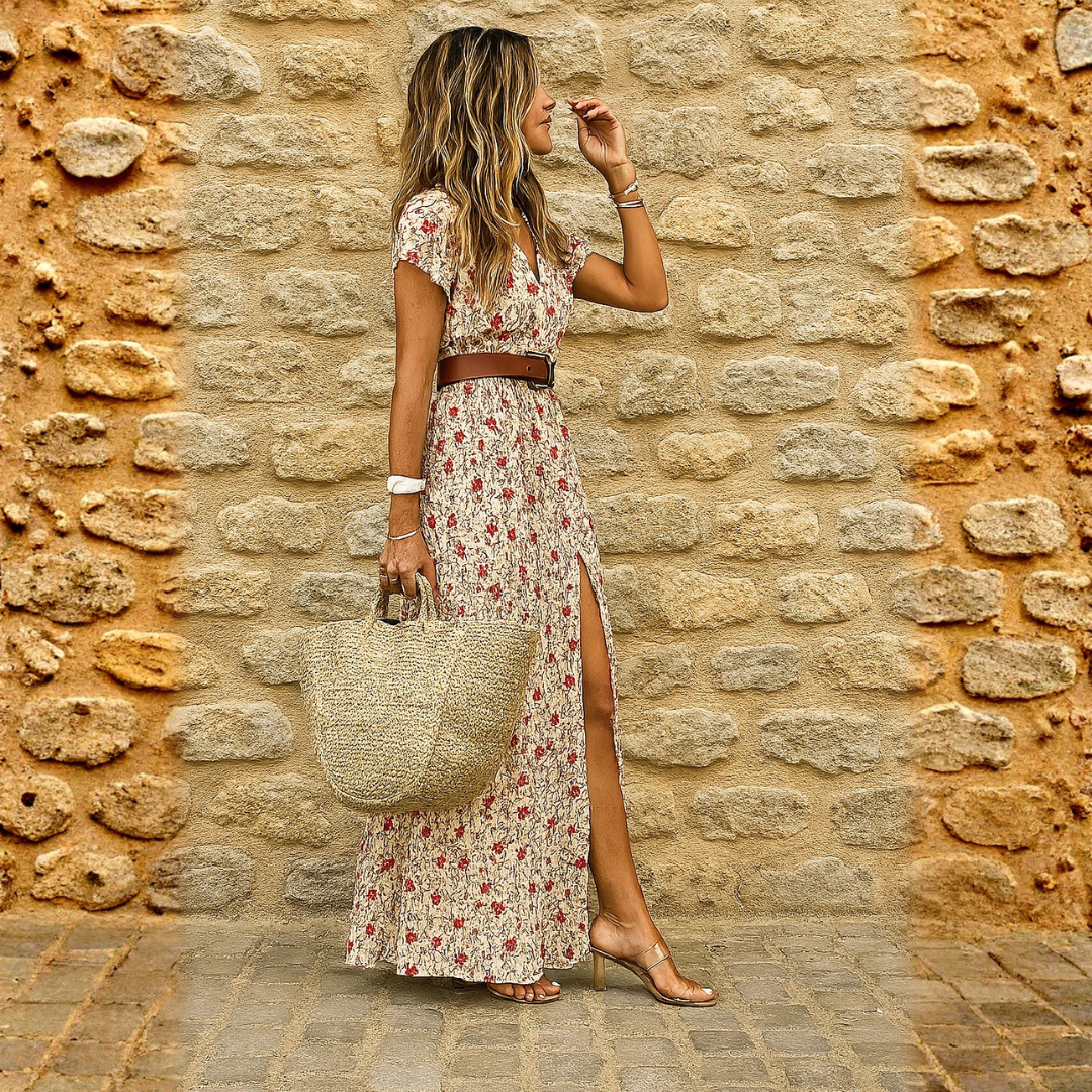 Rosaline | Bohemian Belted Dress