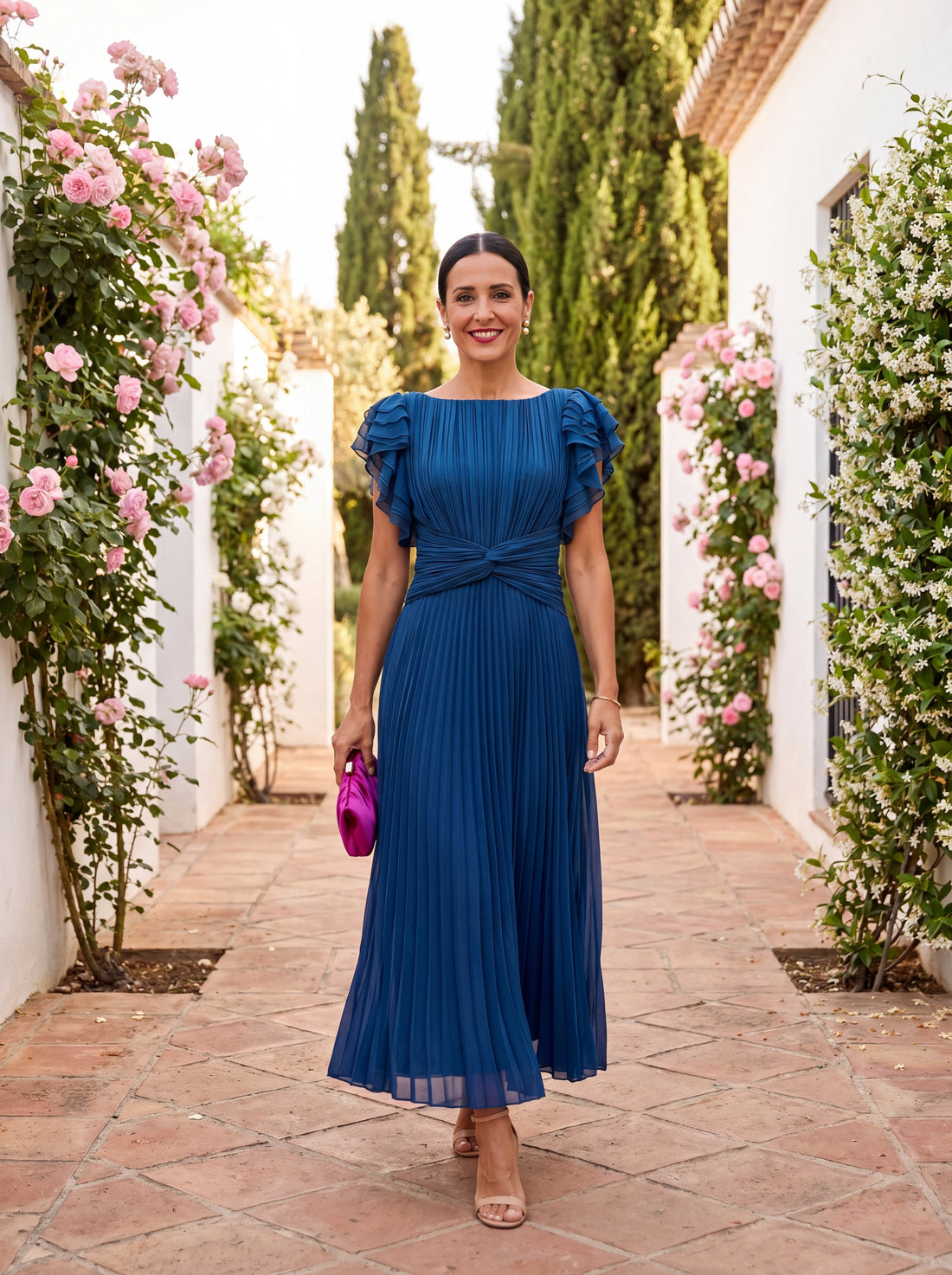 Eska | Flowing Tie-Waist Dress