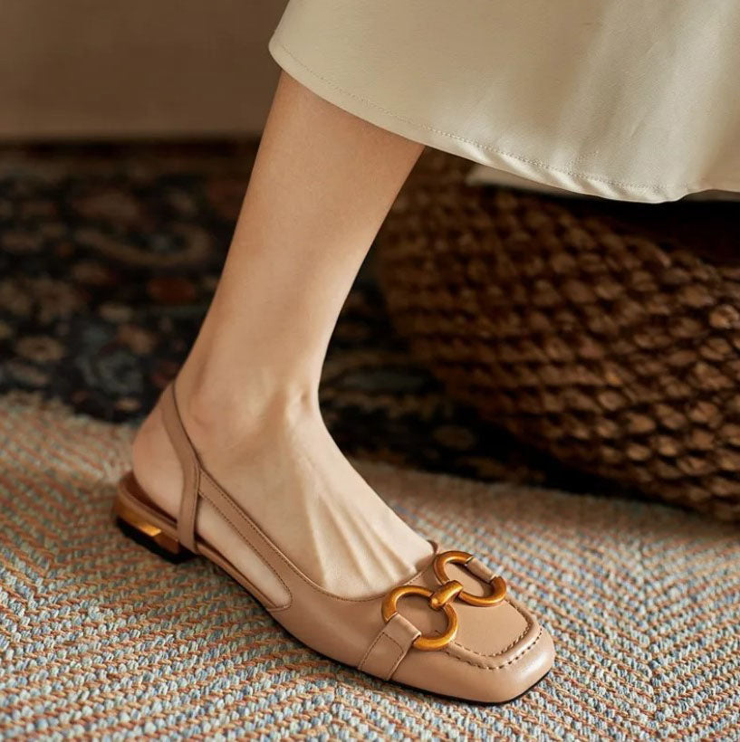 Amelie | Elegant Slingback Flats