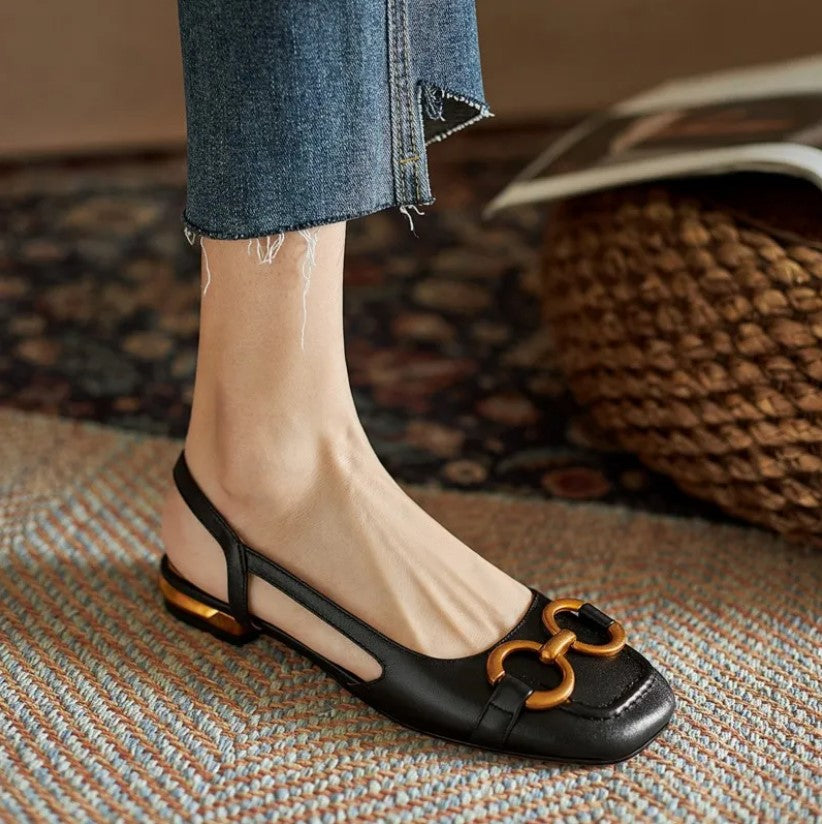 Amelie | Elegant Slingback Flats