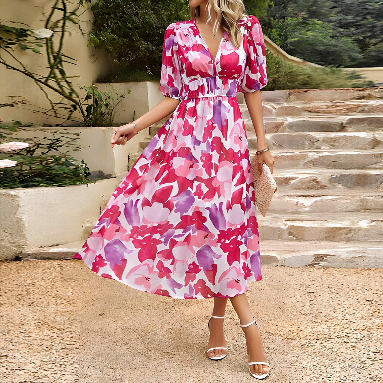 Annelie | Daydream Floral Midi Dress