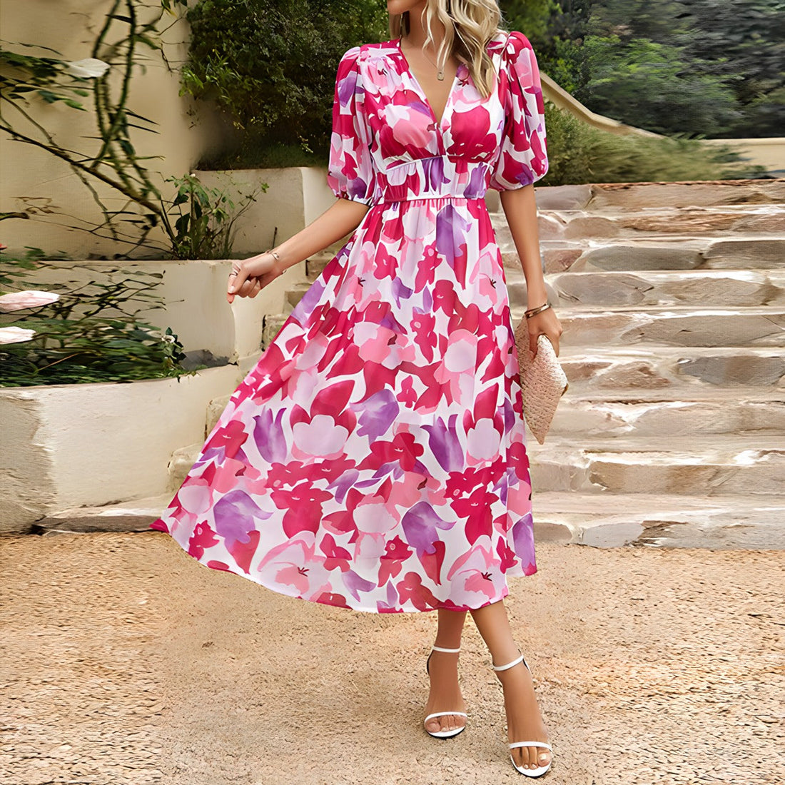 Annelie | Daydream Floral Midi Dress