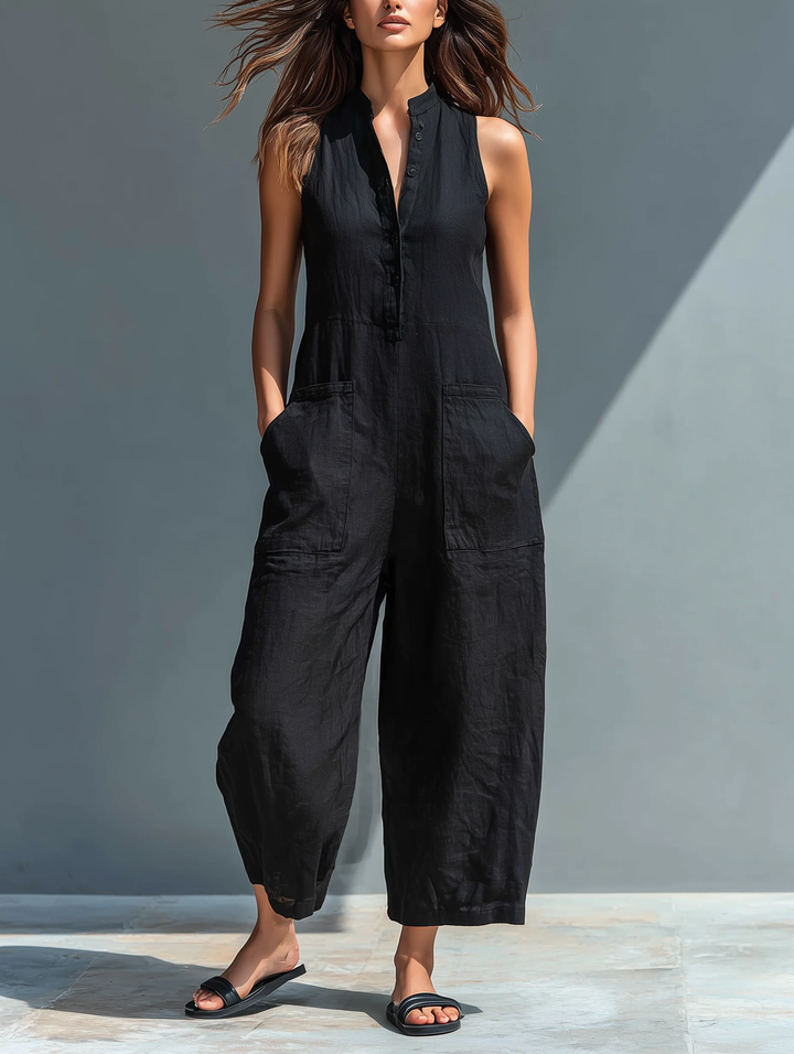 Nola | Button Front Jumpsuit