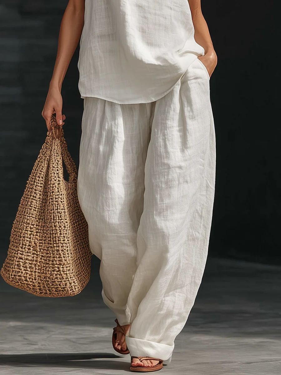 Lina | Sleeveless Wide-Leg Set