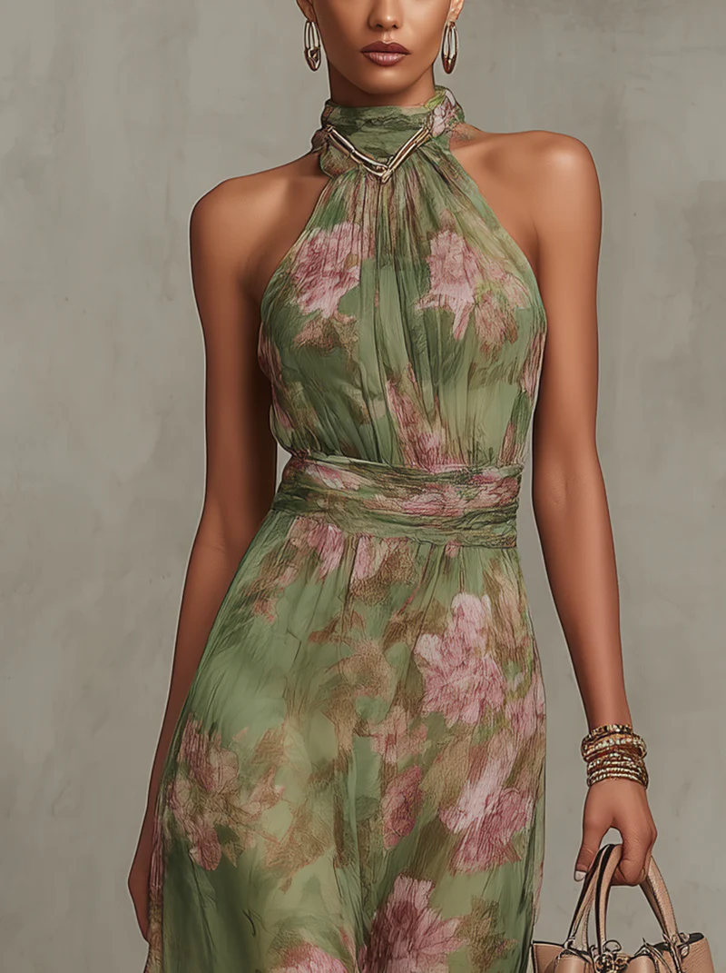 Kaela | Meadow Halter Maxi