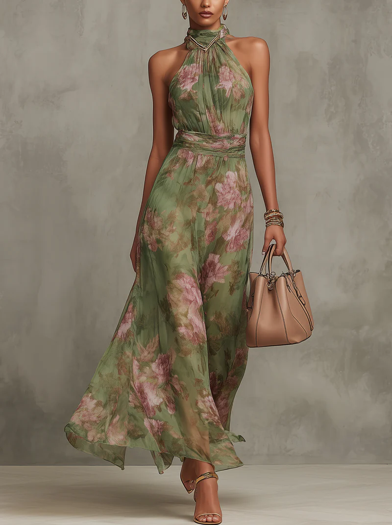 Kaela | Meadow Halter Maxi