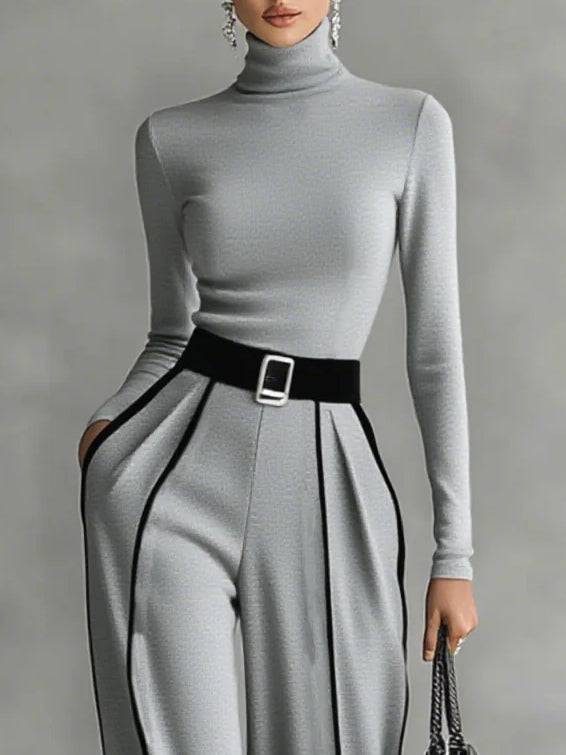 Valentina | Contrast Trim Two-Piece Set
