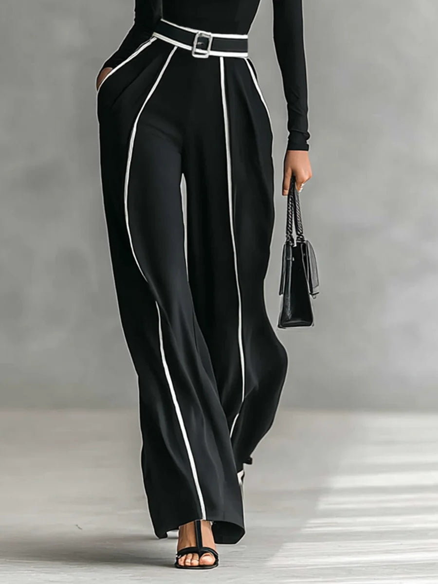 Valentina | Contrast Trim Two-Piece Set