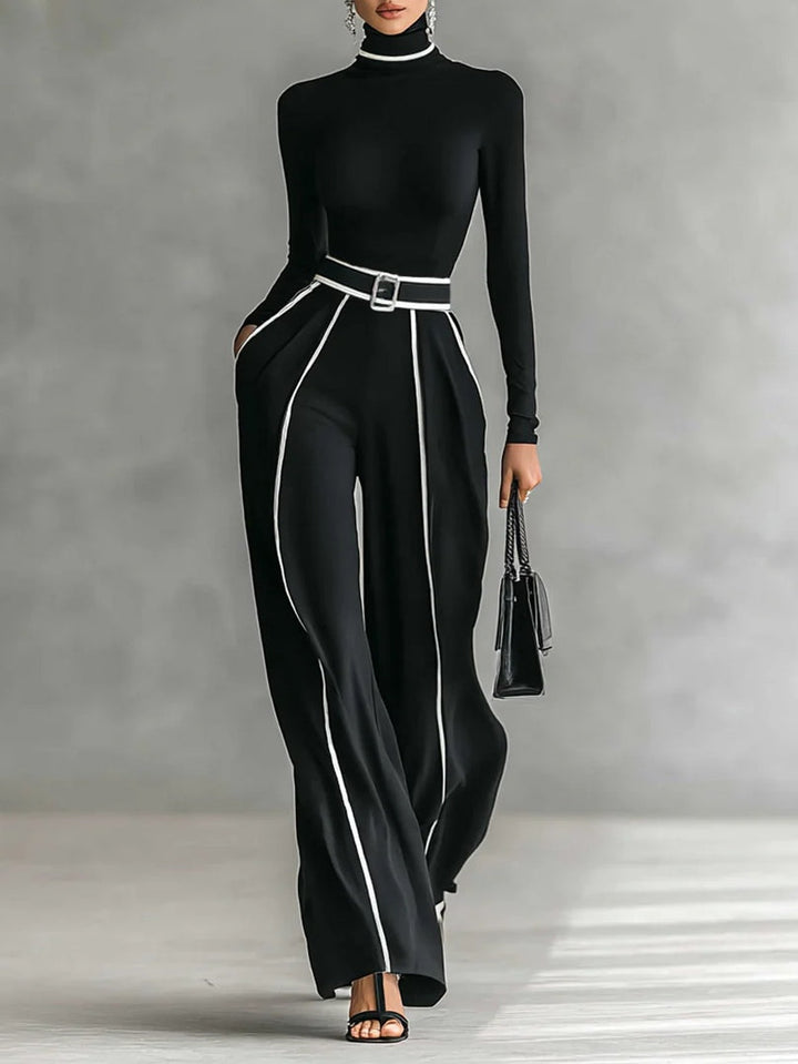 Valentina | Contrast Trim Two-Piece Set