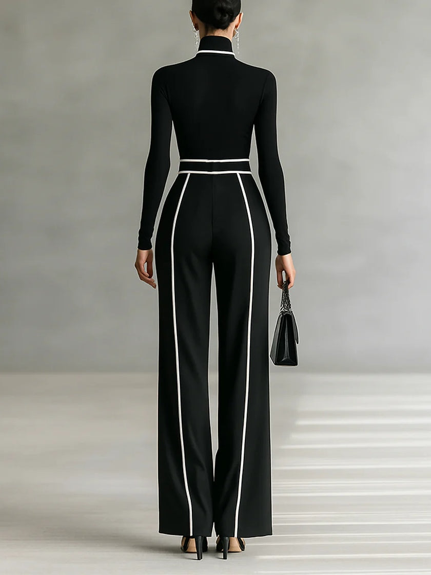 Valentina | Contrast Trim Two-Piece Set