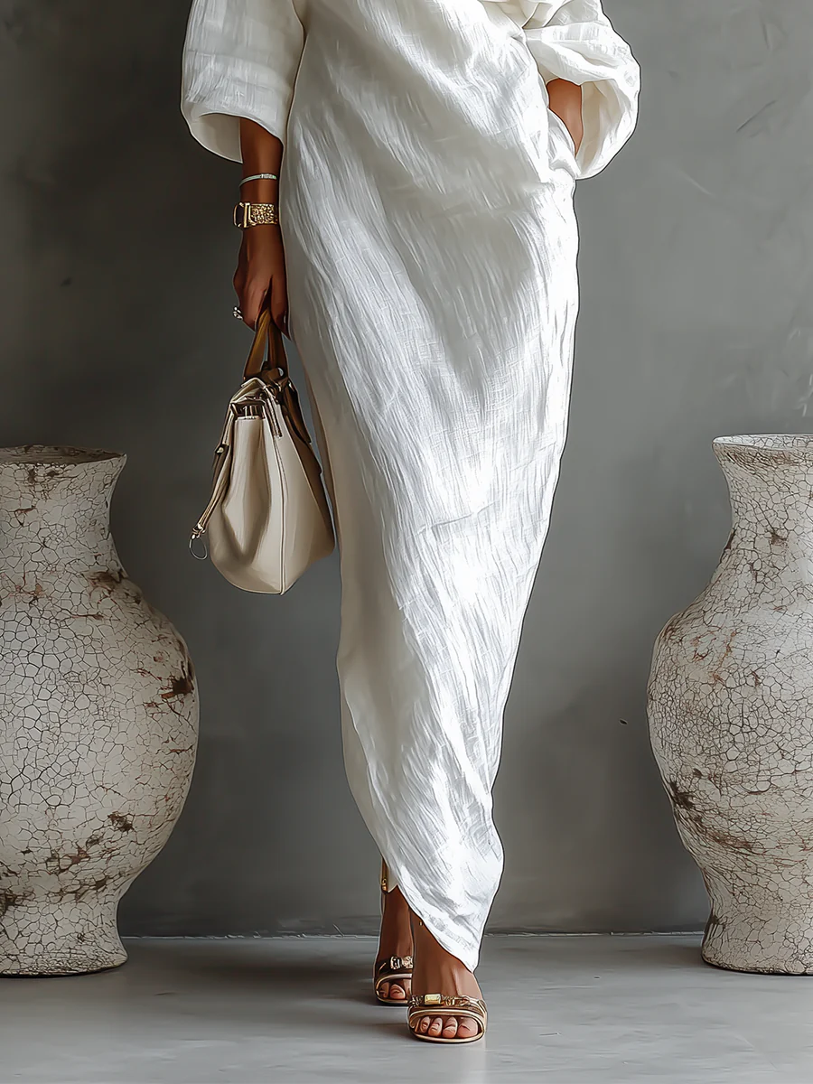 Celeste | One-Shoulder White Dress