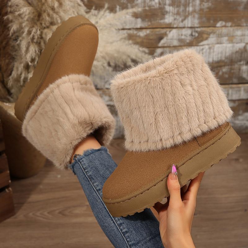 Willow | Stylish Fluffy Faux Lined Snow Boots