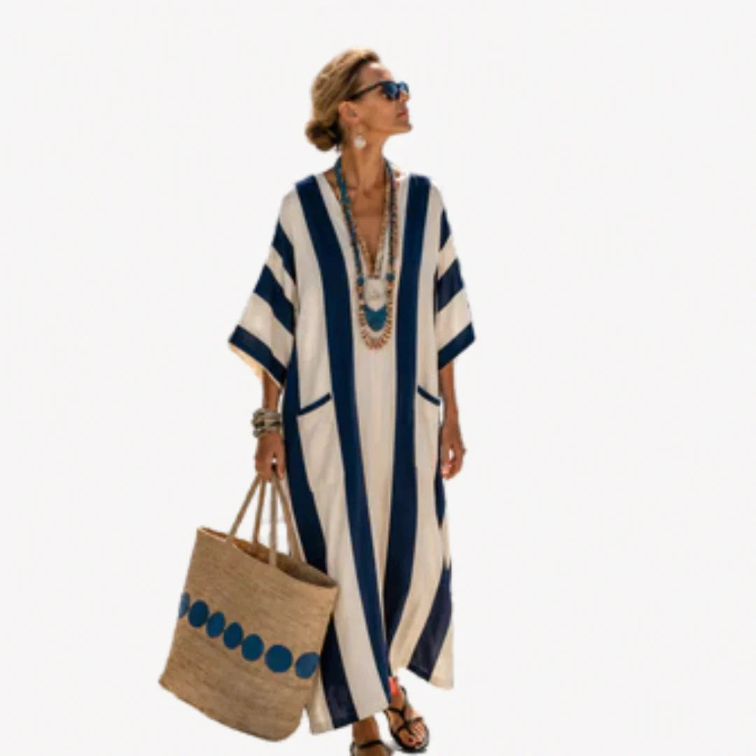 Novara | Palm Silk Dress