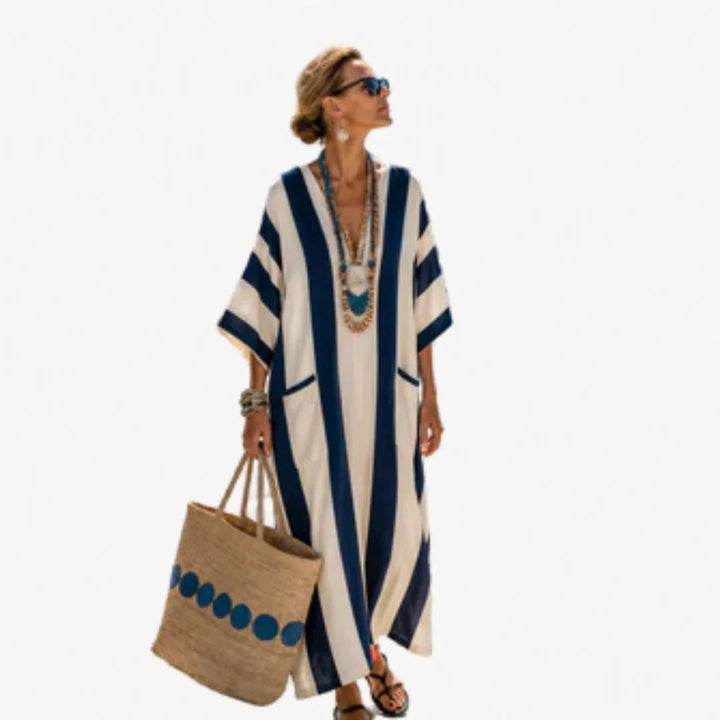 Novara | Palm Silk Dress